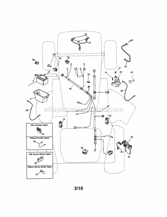 Page A Diagram and Parts List for 917289033  Craftsman Lawn Tractor