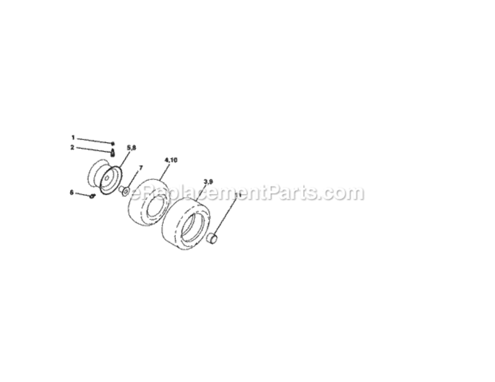 Page J Diagram and Parts List for 917289033  Craftsman Lawn Tractor