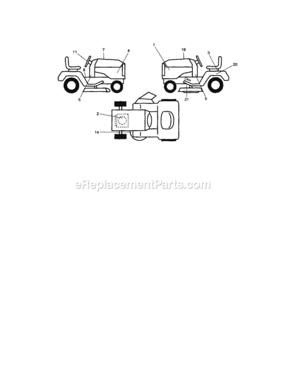 Page I Diagram and Parts List for 917289080  Craftsman Lawn Tractor