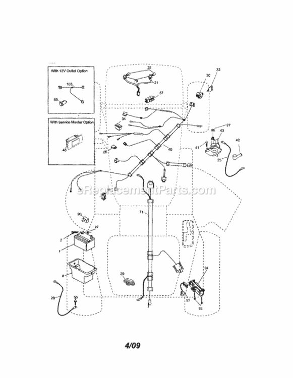 Page A Diagram and Parts List for 917289102  Craftsman Lawn Tractor