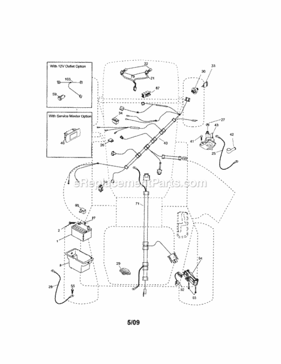 Page A Diagram and Parts List for 917289104  Craftsman Lawn Tractor