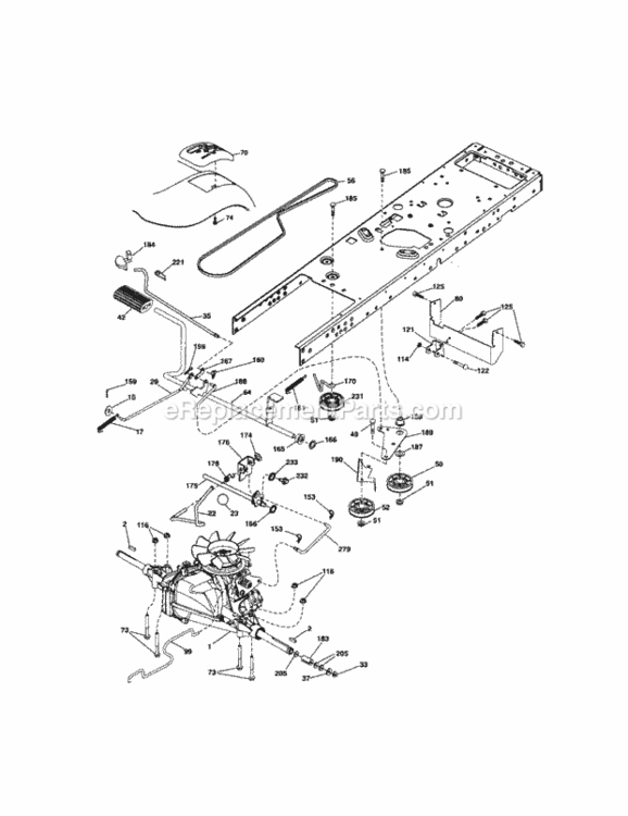 Page C Diagram and Parts List for 917289104  Craftsman Lawn Tractor