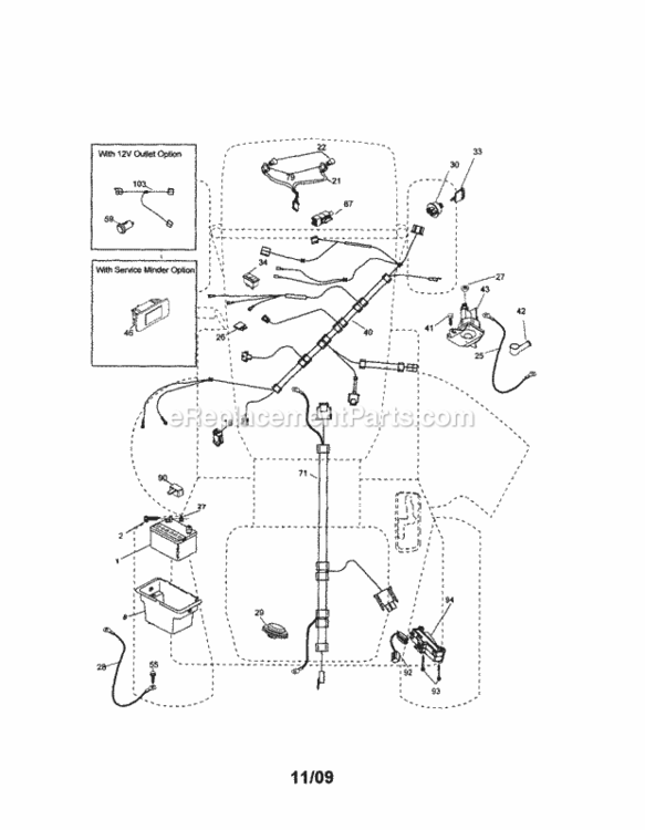 Page A Diagram and Parts List for 917289105  Craftsman Lawn Tractor