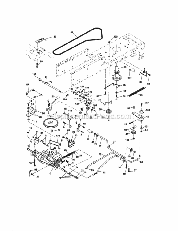 Page C Diagram and Parts List for 917289130  Craftsman Lawn Tractor