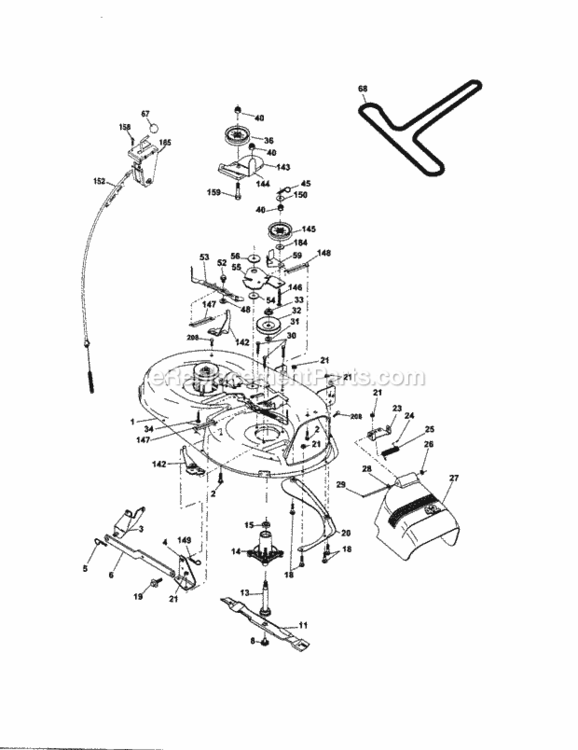 Page G Diagram and Parts List for 917289130  Craftsman Lawn Tractor