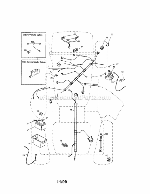 Page A Diagram and Parts List for 917289180  Craftsman Lawn Tractor