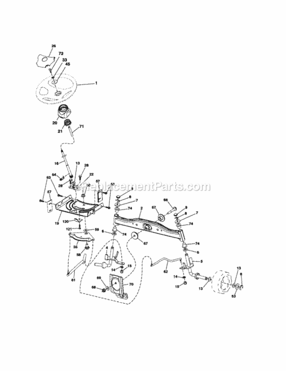 Page F Diagram and Parts List for 917289180  Craftsman Lawn Tractor
