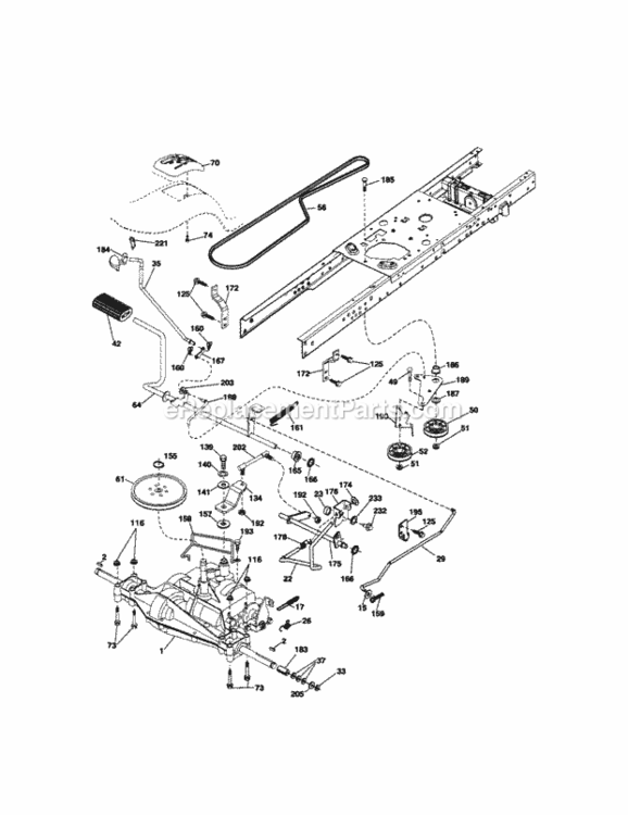 Page C Diagram and Parts List for 917289211  Craftsman Lawn Tractor