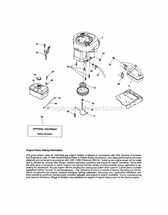 Page D Diagram and Parts List for 917289221  Craftsman Lawn Tractor