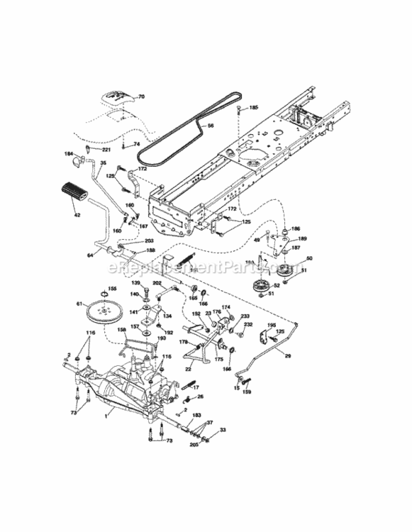 Page C Diagram and Parts List for 917289251  Craftsman Lawn Tractor