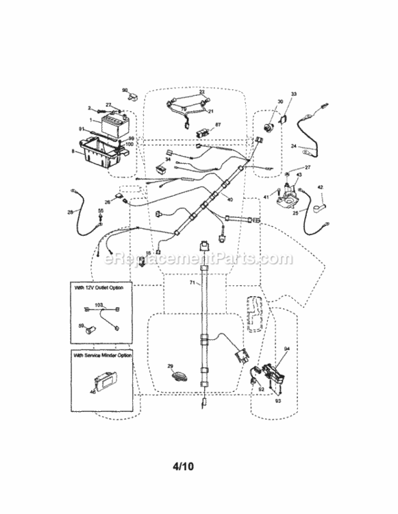 Page A Diagram and Parts List for 917289253  Craftsman Lawn Tractor