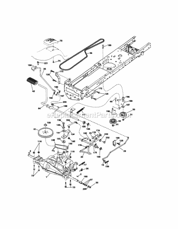 Page C Diagram and Parts List for 917289253  Craftsman Lawn Tractor
