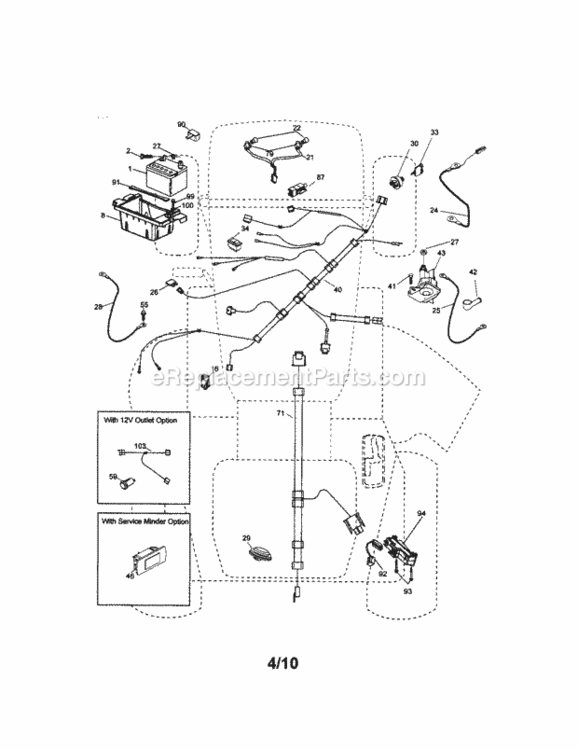 Page A Diagram and Parts List for 917289263  Craftsman Lawn Tractor