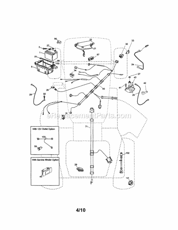 Page A Diagram and Parts List for 917289272  Craftsman Lawn Tractor