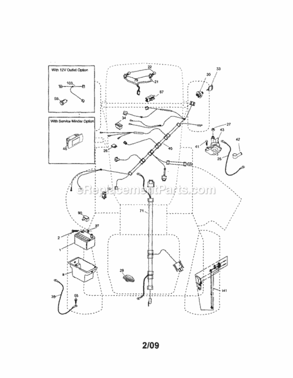 Page A Diagram and Parts List for 917289341  Craftsman Lawn Tractor