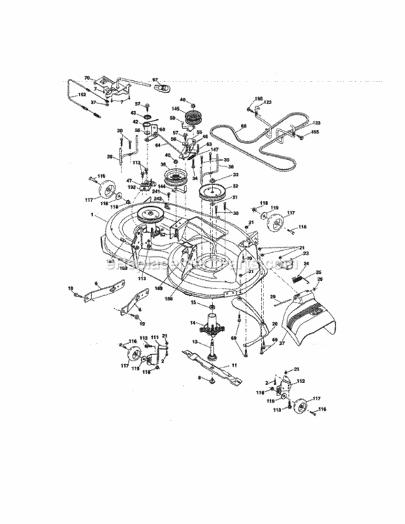 Page I Diagram and Parts List for 917289341  Craftsman Lawn Tractor