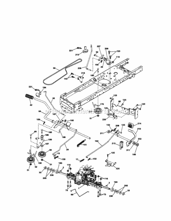 Page C Diagram and Parts List for 917289344  Craftsman Lawn Tractor