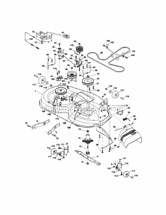 Page I Diagram and Parts List for 917289344  Craftsman Lawn Tractor