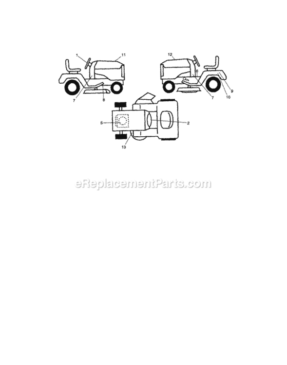 Page I Diagram and Parts List for 917289360  Craftsman Lawn Tractor