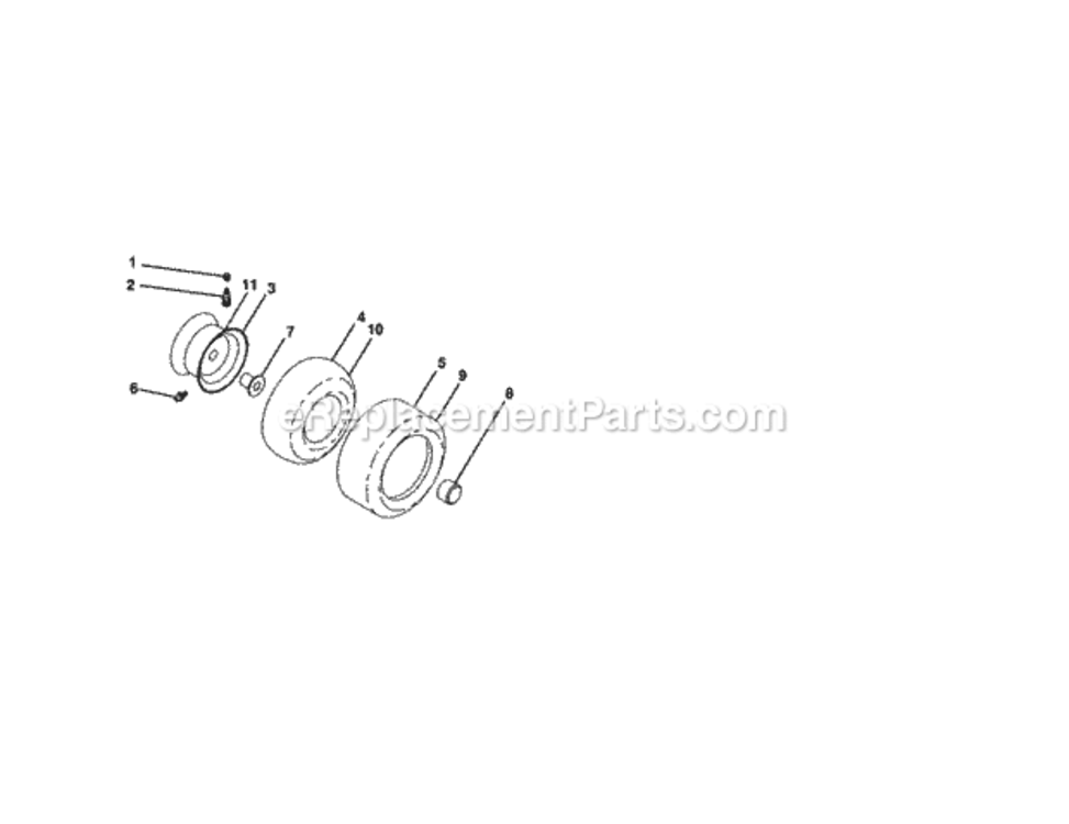 Page J Diagram and Parts List for 917289361  Craftsman Lawn Tractor