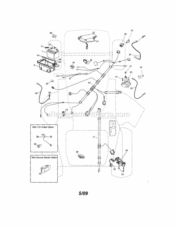 Page A Diagram and Parts List for 917289450  Craftsman Lawn Tractor
