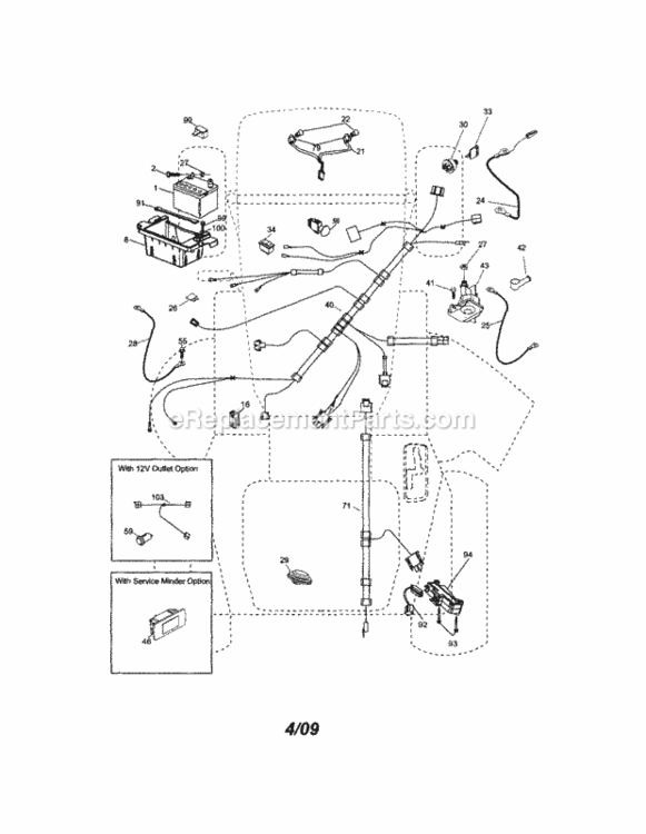 Page A Diagram and Parts List for 917289451  Craftsman Lawn Tractor
