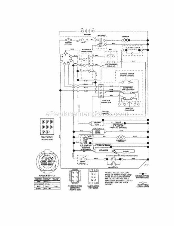 Page K Diagram and Parts List for 917289452  Craftsman Lawn Tractor