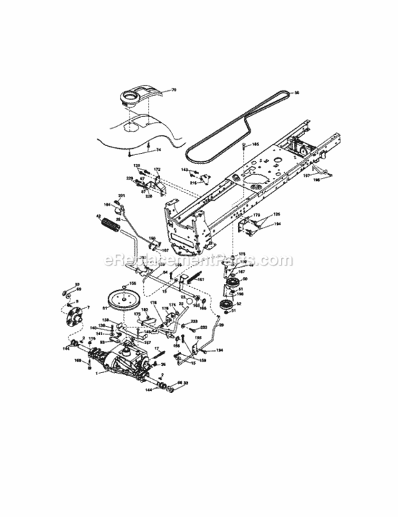 Page C Diagram and Parts List for 917289452  Craftsman Lawn Tractor