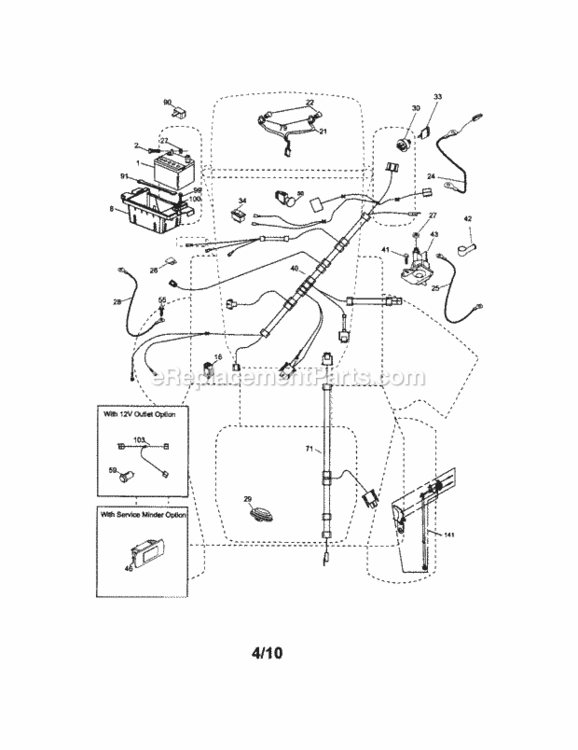 Page A Diagram and Parts List for 917289472  Craftsman Lawn Tractor