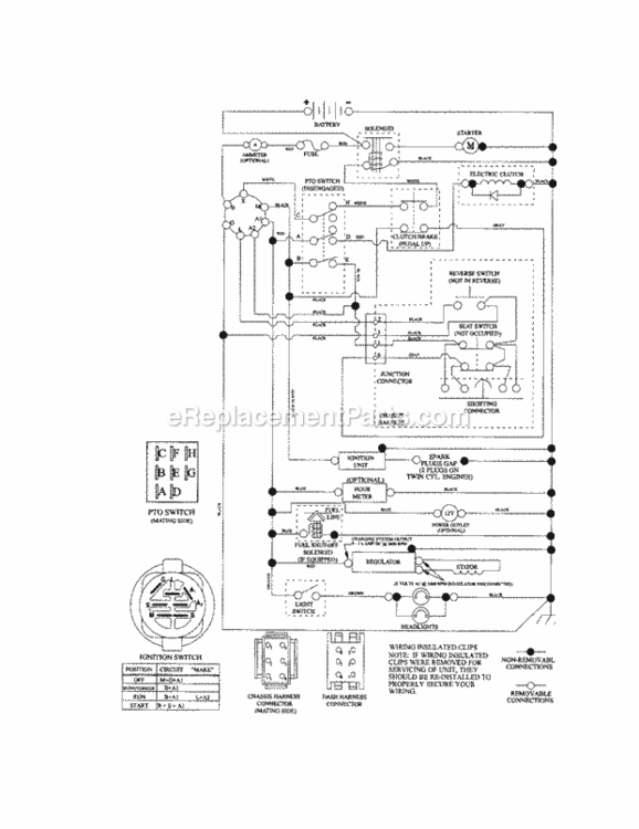Page K Diagram and Parts List for 917289480  Craftsman Lawn Tractor