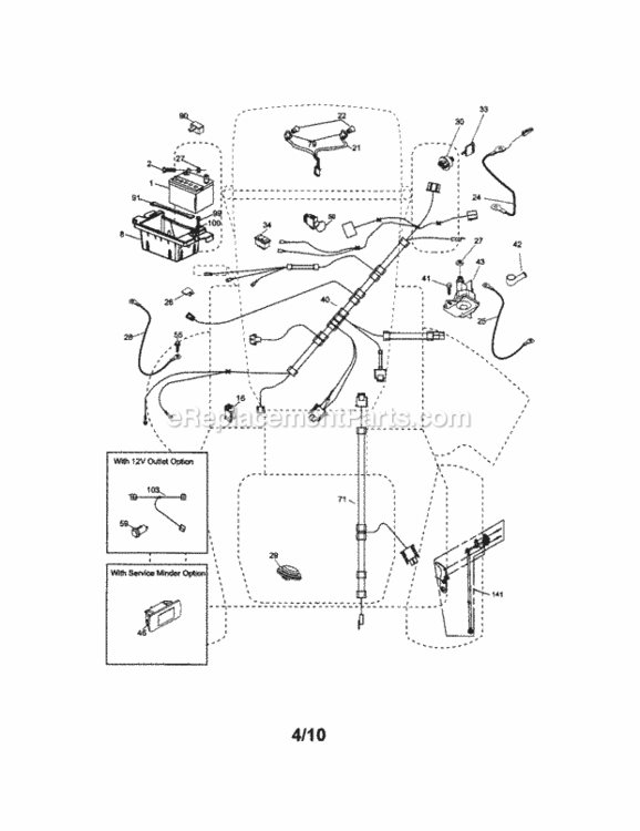 Page A Diagram and Parts List for 917289482  Craftsman Lawn Tractor