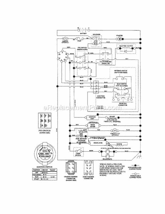 Page K Diagram and Parts List for 917289482  Craftsman Lawn Tractor
