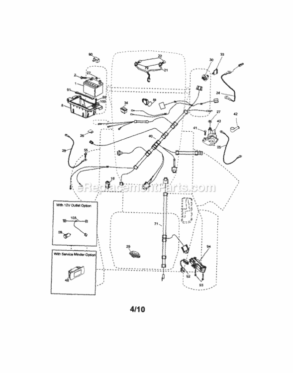 Page A Diagram and Parts List for 917289550  Craftsman Lawn Tractor
