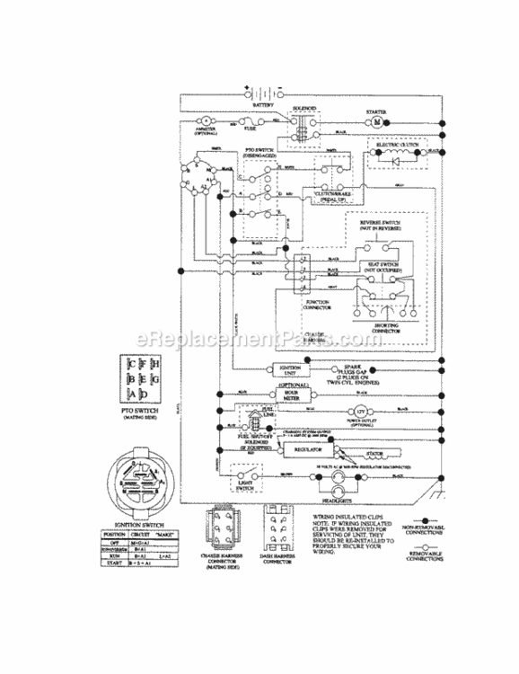 Page K Diagram and Parts List for 917289550  Craftsman Lawn Tractor