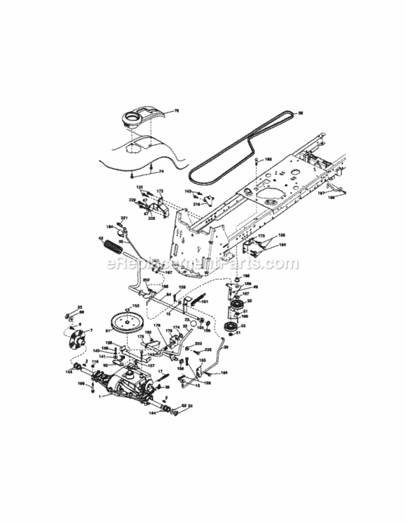 Page C Diagram and Parts List for 917289550  Craftsman Lawn Tractor