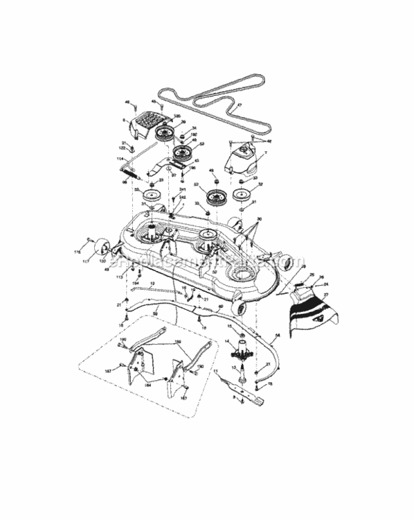 Page G Diagram and Parts List for 917289550  Craftsman Lawn Tractor
