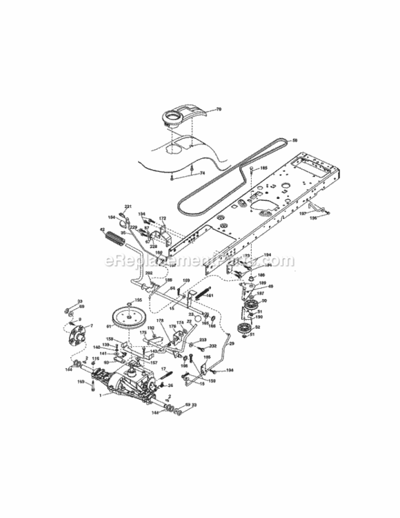 Page C Diagram and Parts List for 917289551  Craftsman Lawn Tractor