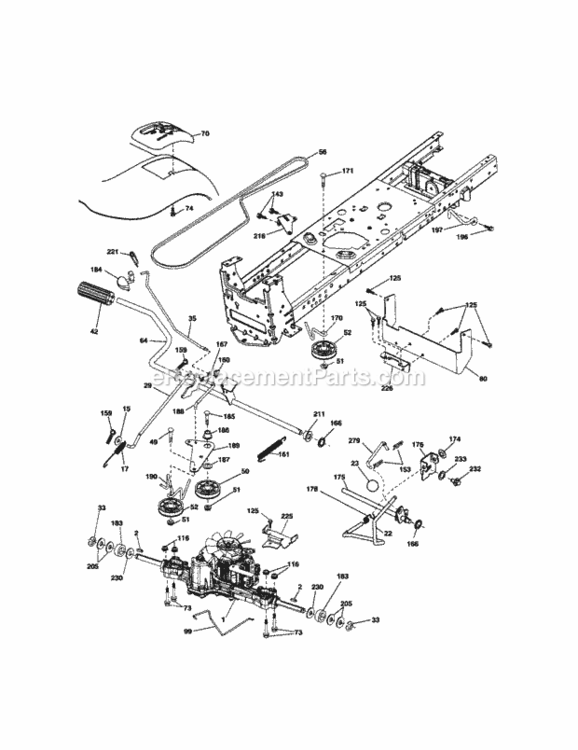 Page C Diagram and Parts List for 917289700  Craftsman Lawn Tractor