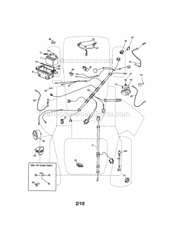Page A Diagram and Parts List for 917289720  Craftsman Lawn Tractor