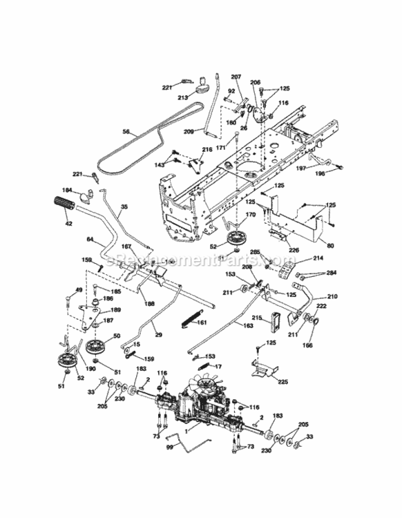 Page C Diagram and Parts List for 917289720  Craftsman Lawn Tractor