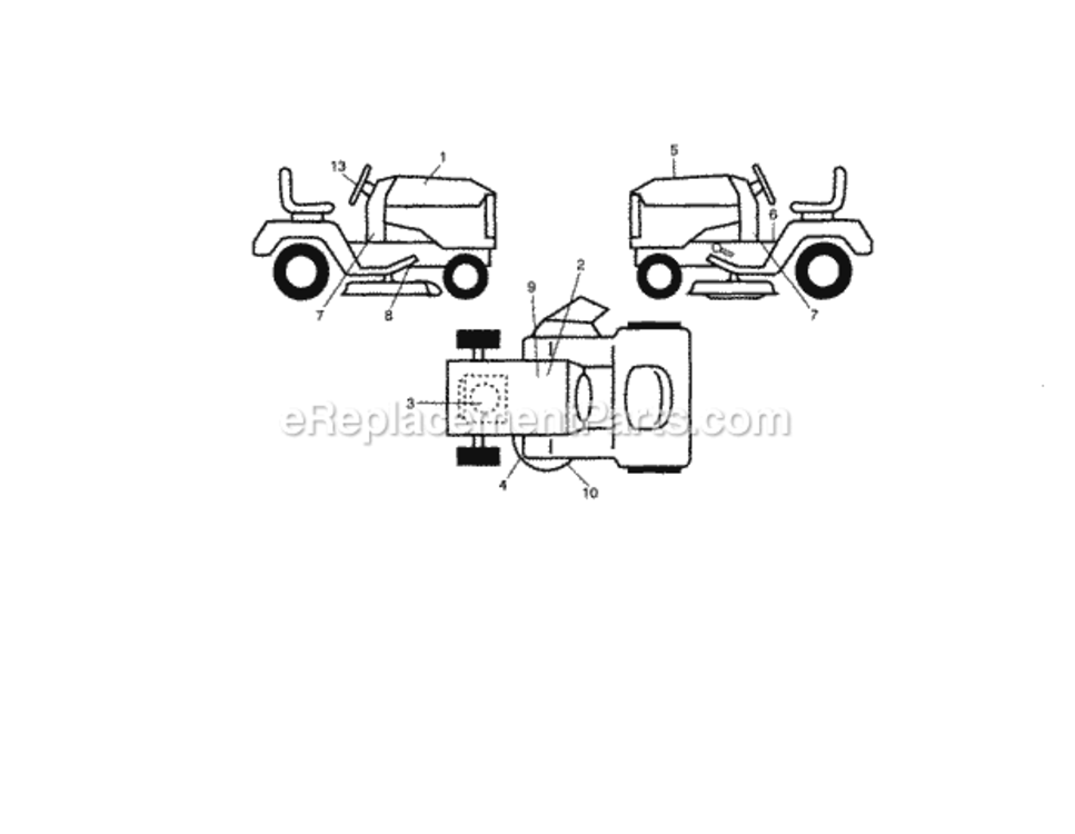 Page F Diagram and Parts List for 917289720  Craftsman Lawn Tractor