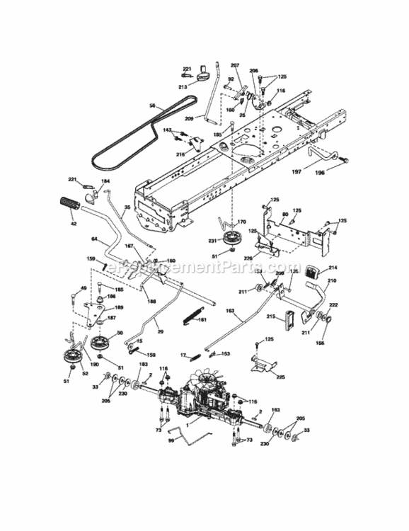 Page C Diagram and Parts List for 917289900  Craftsman Lawn Tractor