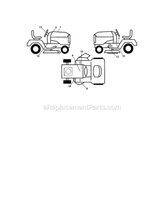 Page I Diagram and Parts List for 917289900  Craftsman Lawn Tractor