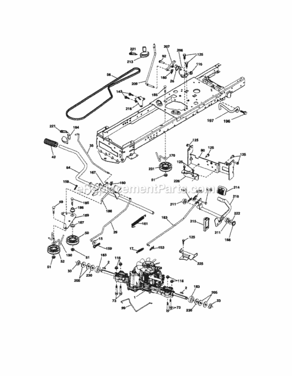 Page C Diagram and Parts List for 917289902  Craftsman Lawn Tractor