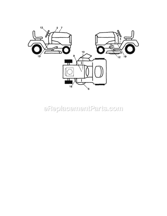 Page I Diagram and Parts List for 917289902  Craftsman Lawn Tractor