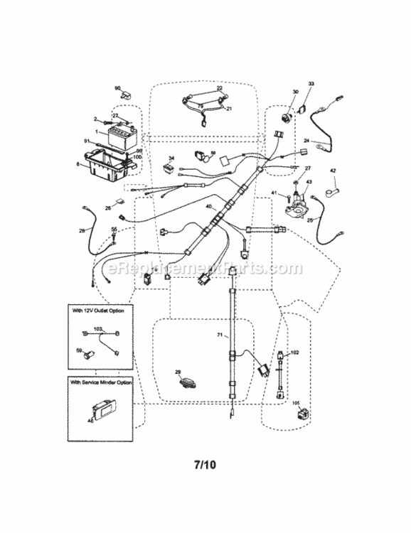 Page A Diagram and Parts List for 917289903  Craftsman Lawn Tractor