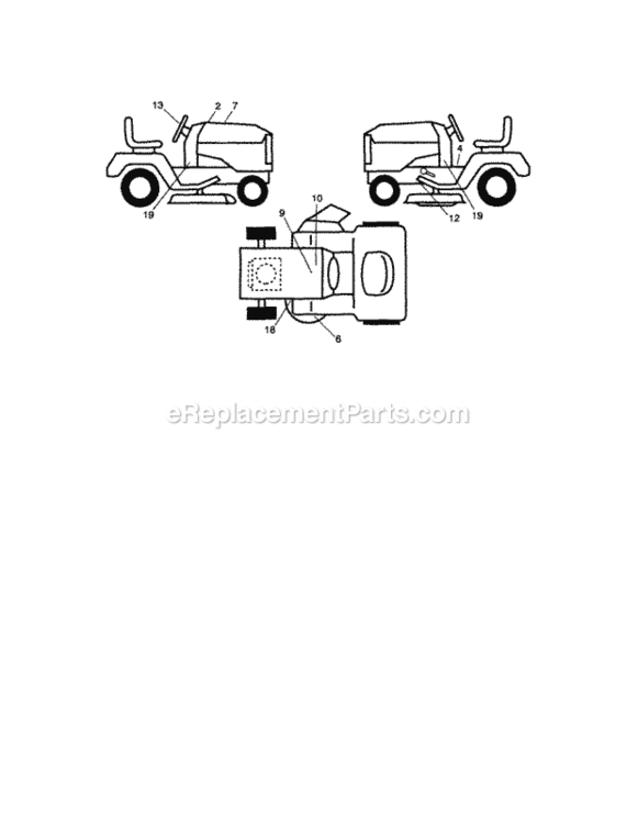 Page I Diagram and Parts List for 917289903  Craftsman Lawn Tractor