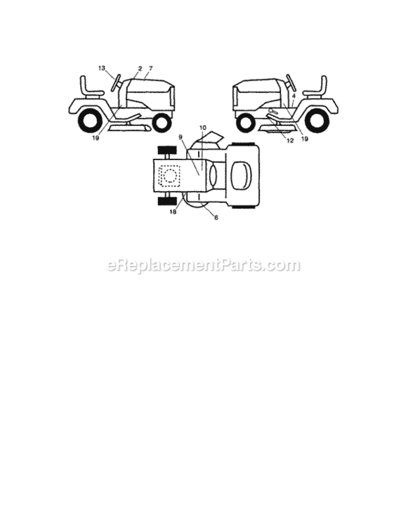 Page I Diagram and Parts List for 917289904  Craftsman Lawn Tractor