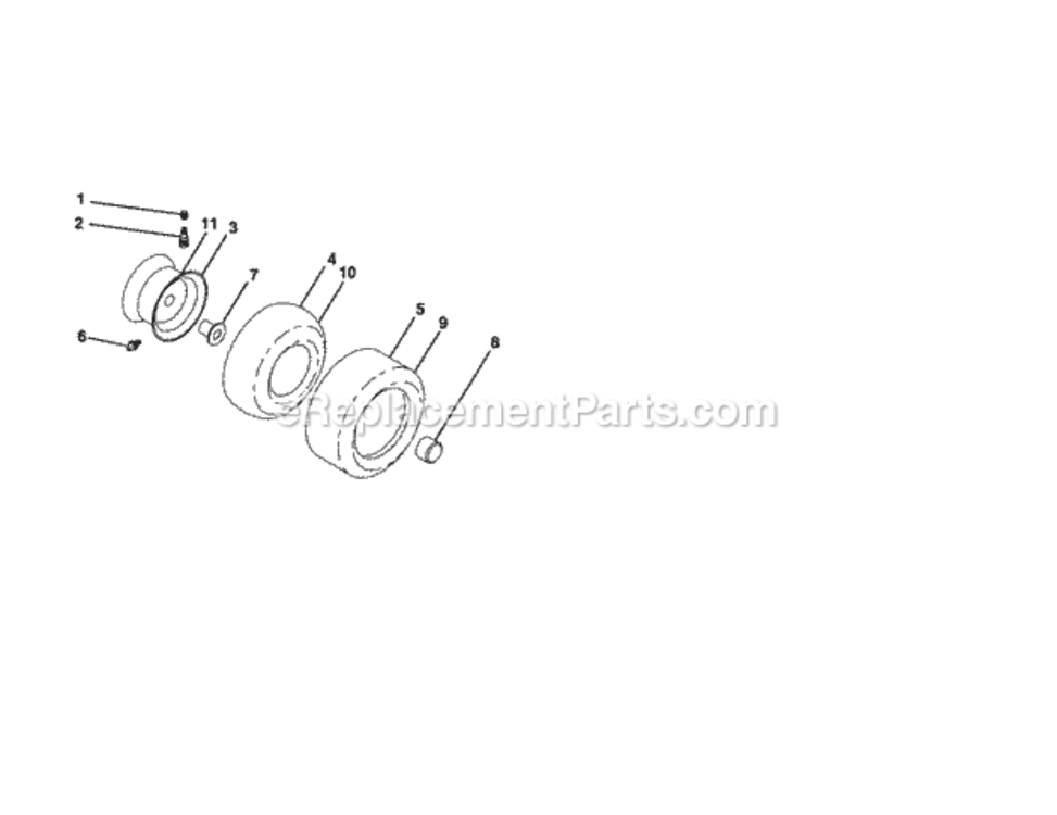 Page M Diagram and Parts List for 917289910  Craftsman Lawn Tractor