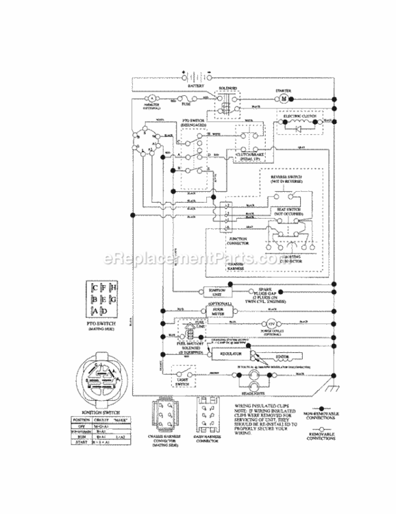 Page N Diagram and Parts List for 917289910  Craftsman Lawn Tractor